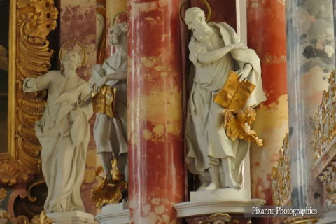Europe, Allemagne, Bavière, Steingaden, Eglise de Wies, Souvenirs de Voyages, Pixanne Photographies