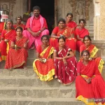 Inde, Tamil Nadu, Thanjavur, Tanjore, Brihadishvara Temple, Groupe pélerins, Pixanne Photographies