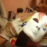 Italie, Venise, Masque en papier maché, Papier Machè Venezia
