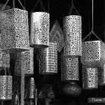 Maroc, Marrakech, Médina, Souk, Lampes métalliques, Pixanne Photographies