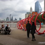 Royaume Uni, Londres, Tamise, Sculpture lumineuse, Pixanne Photographies