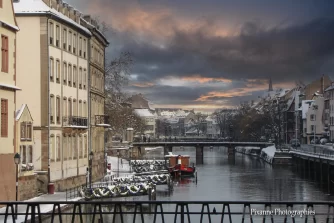 France, Alsace, Strasbourg, Quartier Cathédrale, Pont Corbeau, Hiver, Pixanne Photographies