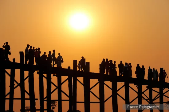 Asie, Myanmar, Birmanie, Amaraputa, Pont U Bein, Pixanne Photographies
