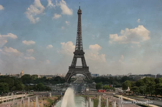 France, Ile de France, Paris, Jardins du Trocadéro, Tour Eiffel, Pixanne Photographies